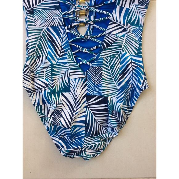 Bleu Rod Beattie Swim One Piece Swimsuit Lace Up Swimwear - Picture 7 of 9